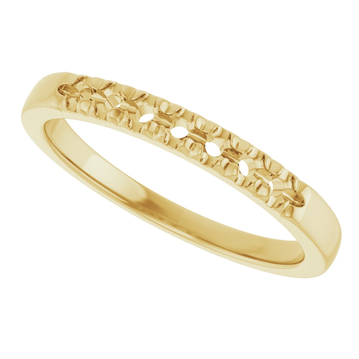 14K Yellow 1/4 CTW Lab-Grown Diamond Anniversary Band