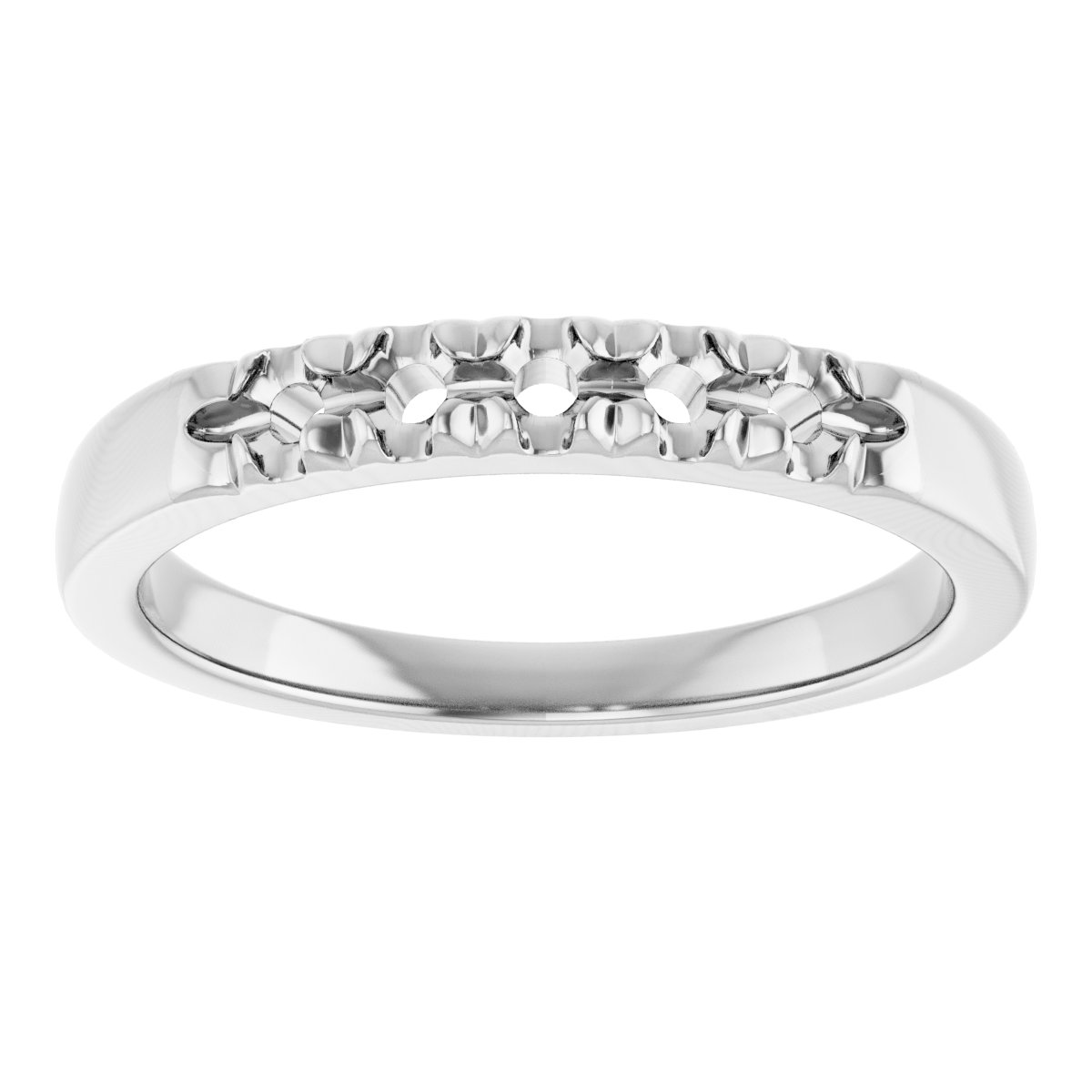 14K White 1/3 CTW Diamond French-Set Anniversary Band 