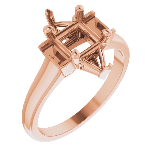 Accented Art Deco Engagement Ring or Band