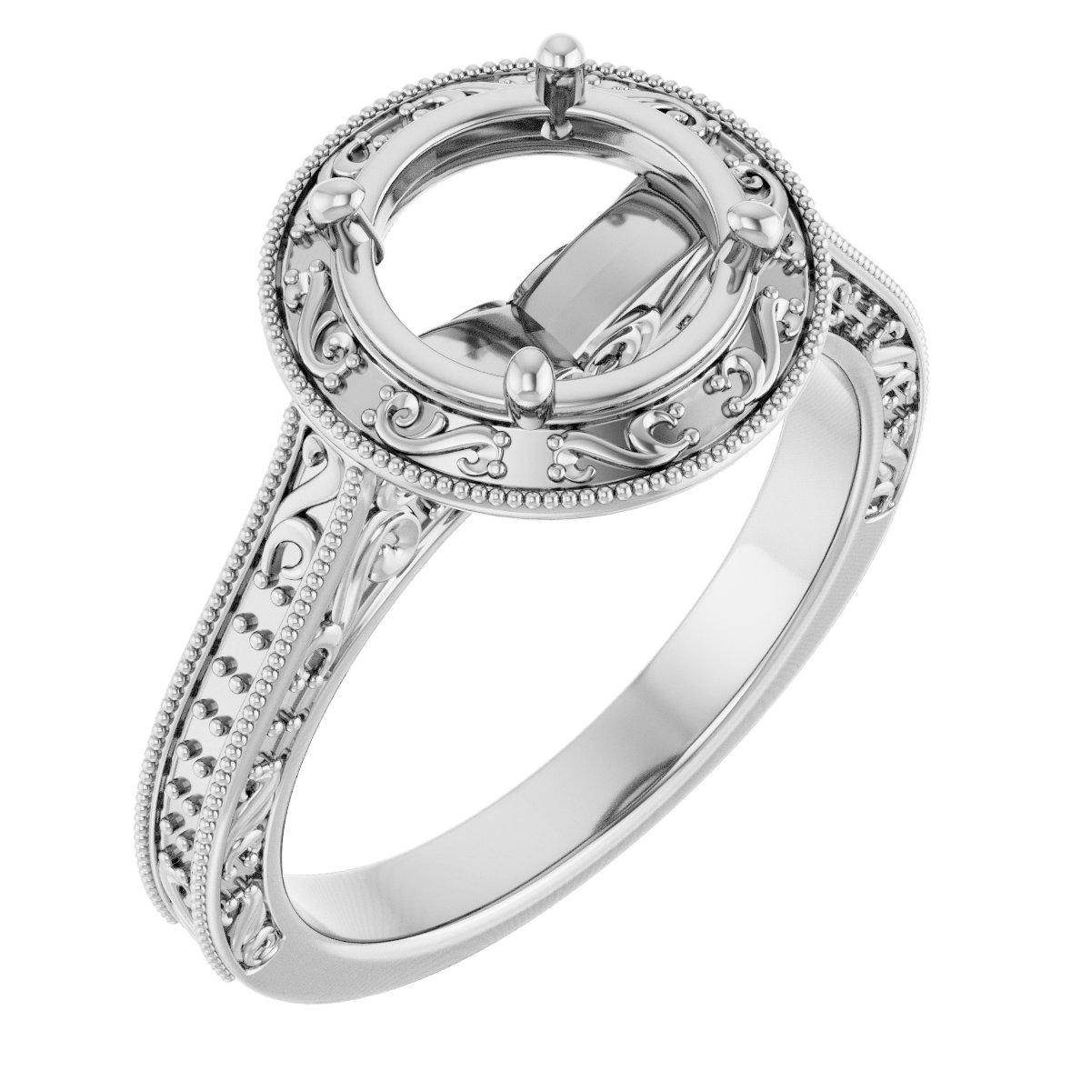 Halo-Style Engagement Ring