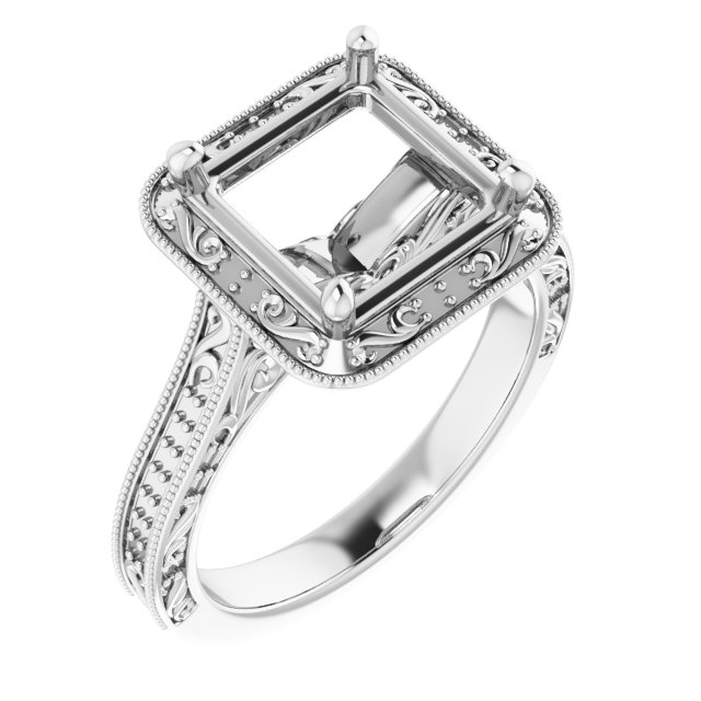 Halo-Style Engagement Ring