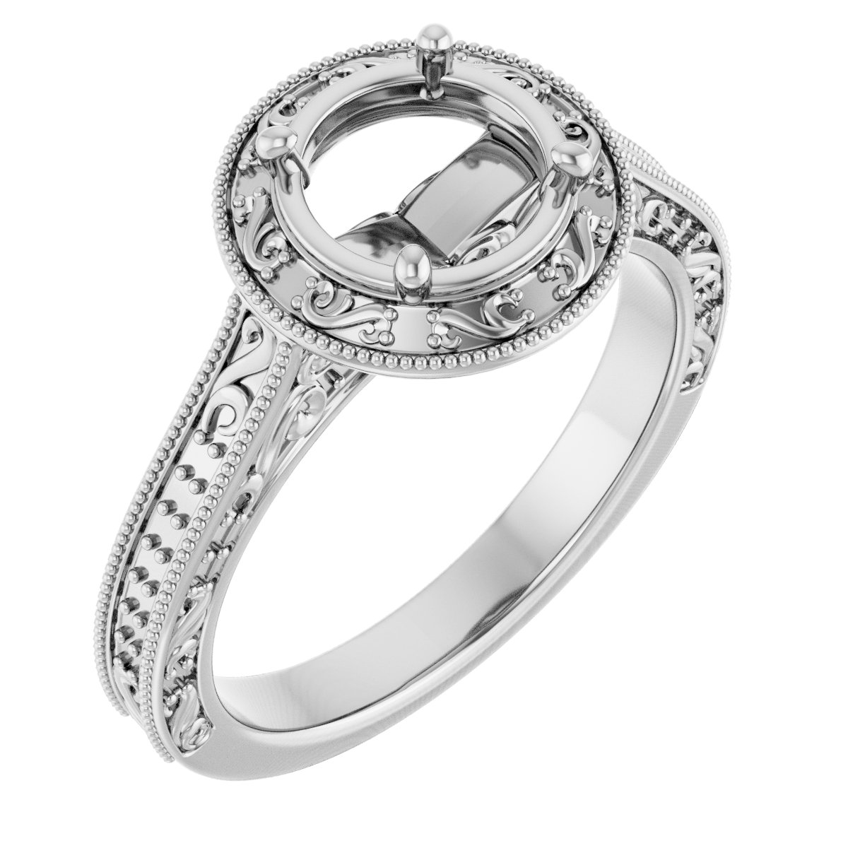 Halo-Style Engagement Ring