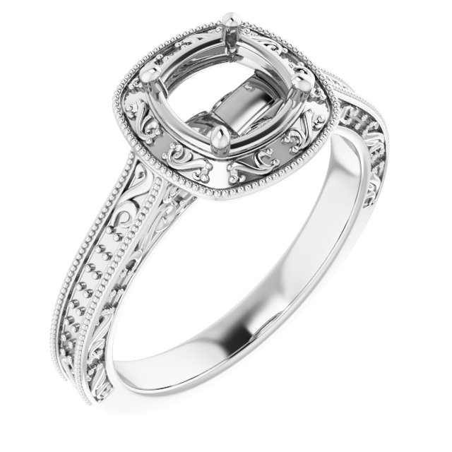 Halo-Style Engagement Ring