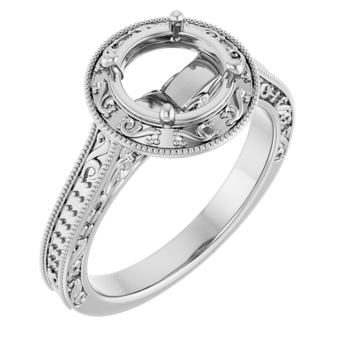 Halo-Style Engagement Ring