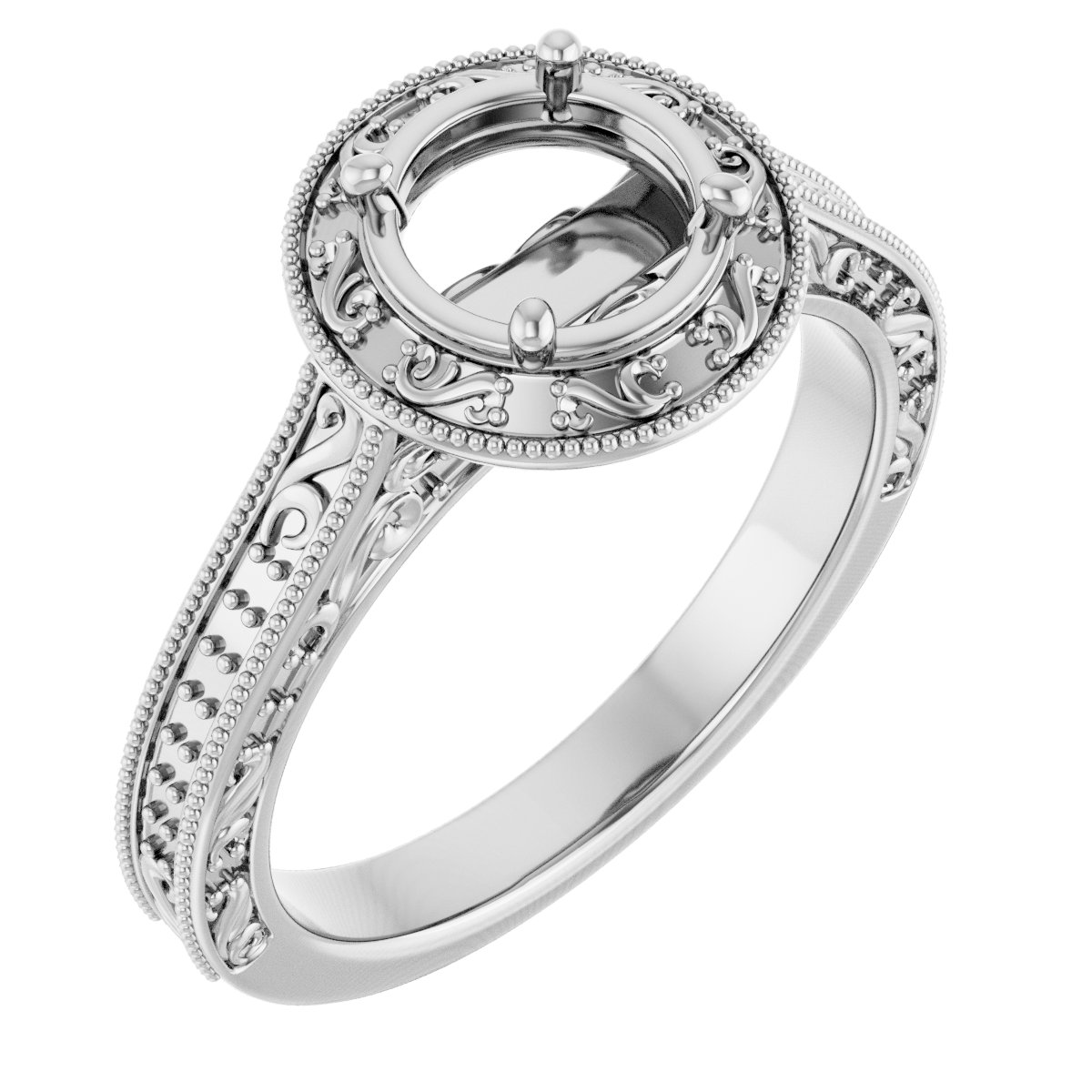 Halo-Style Engagement Ring