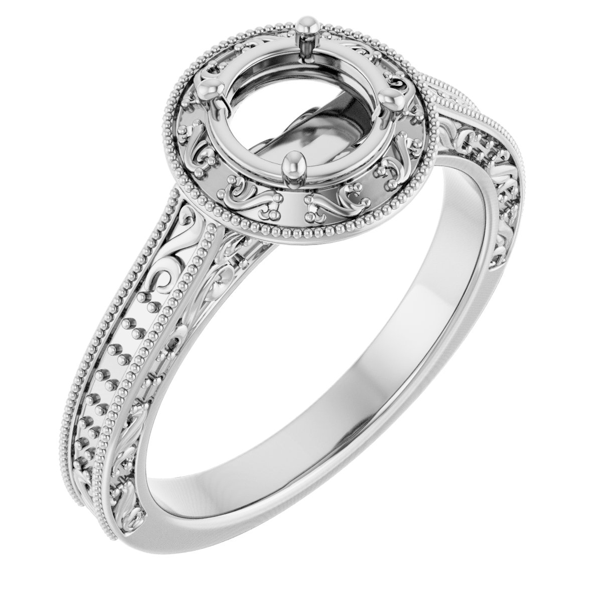 Halo-Style Engagement Ring
