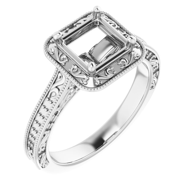 Halo-Style Engagement Ring
