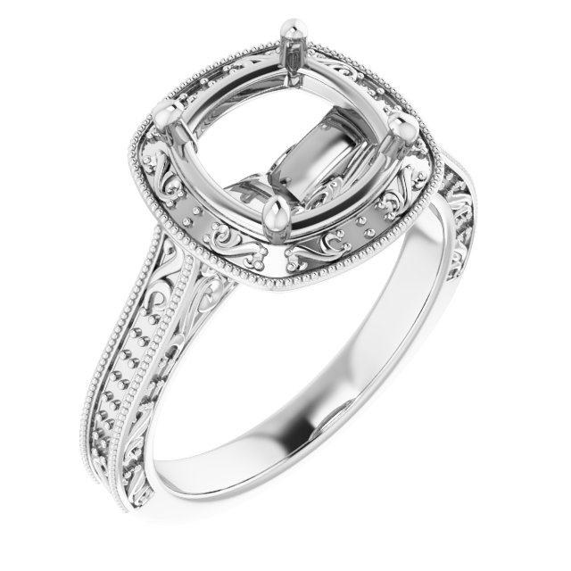 Halo-Style Engagement Ring