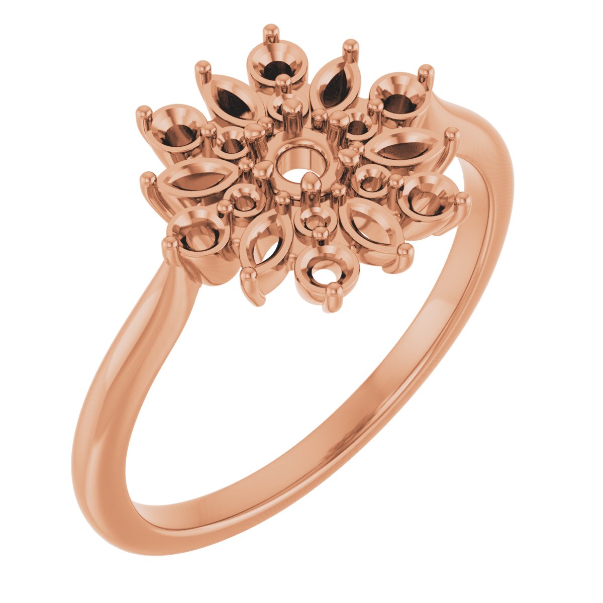 14K Rose 1/2 CTW Diamond Vintage-Inspired Ring