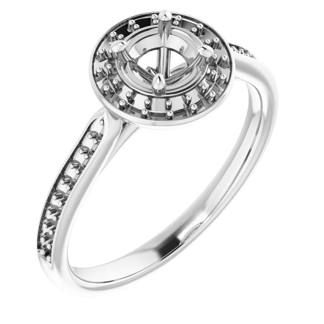 Halo-Style Engagement Ring