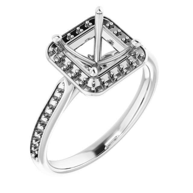 Halo-Style Engagement Ring