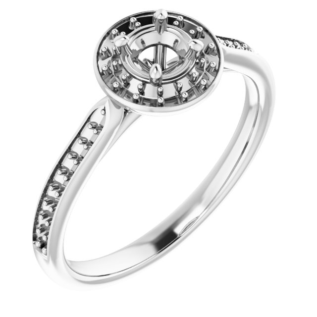 Halo-Style Engagement Ring