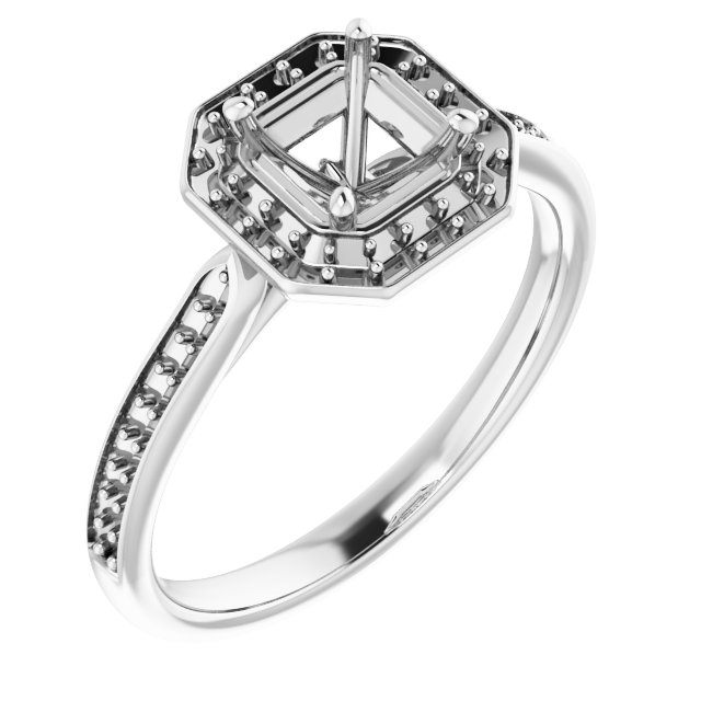 Halo-Style Engagement Ring