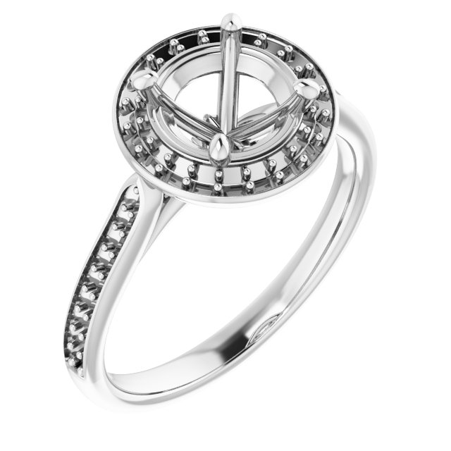 Halo-Style Engagement Ring