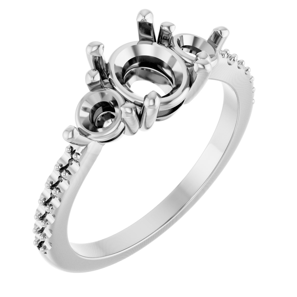 Three-Stone Engagement Ring or Band