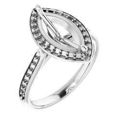 Halo-Style Engagement Ring     