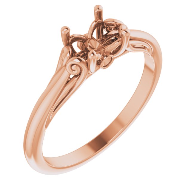 Accented Sculptural Engagement Ring or Band
