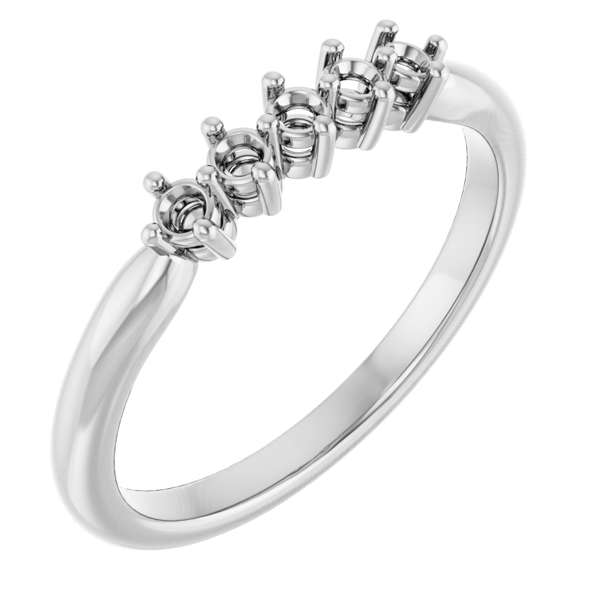 14K White 1/6 CTW Natural Diamond Anniversary Band