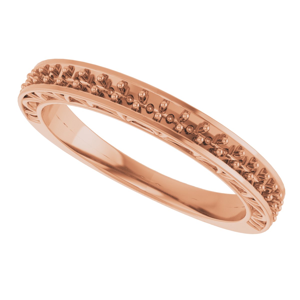 14K Rose 1/3 CTW Diamond Anniversary Band