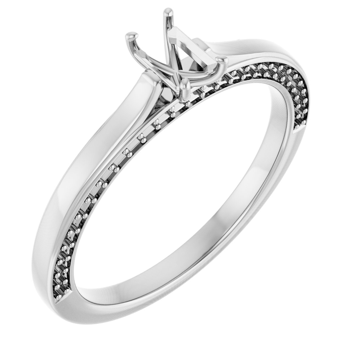 Accented Engagement Ring