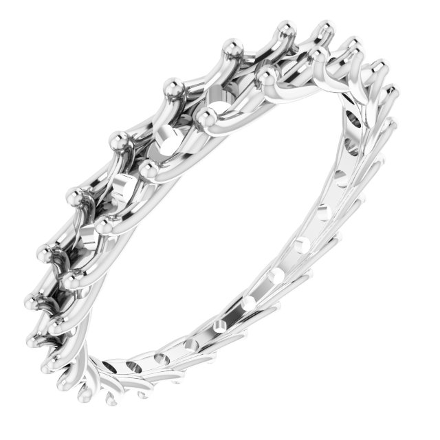 Platinum 1.20 CTW Diamond Graduated Eternity Band Size 5.5 Ref 16270943