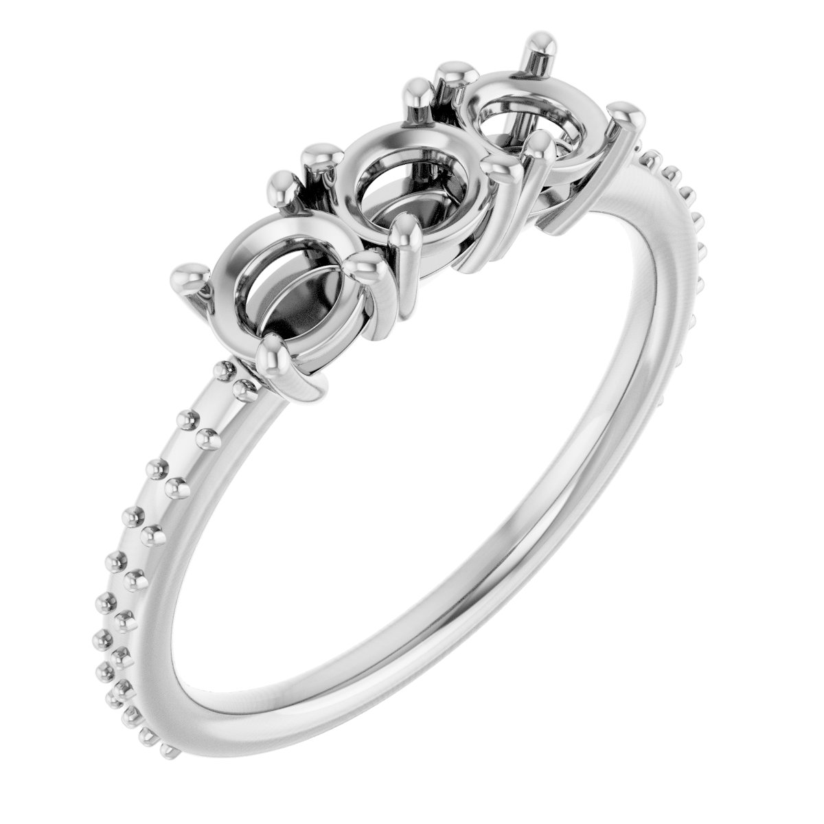 Three-Stone Anniversary Band