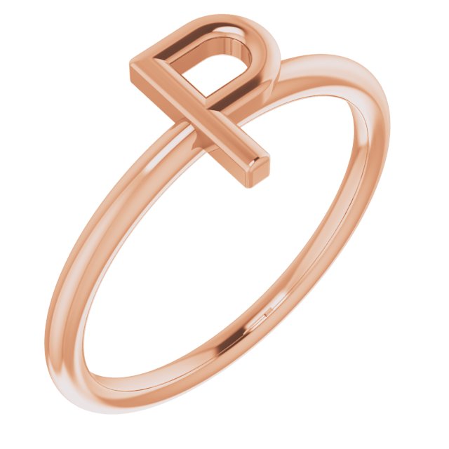 14K Rose Initial P Ring Ref. 15158557