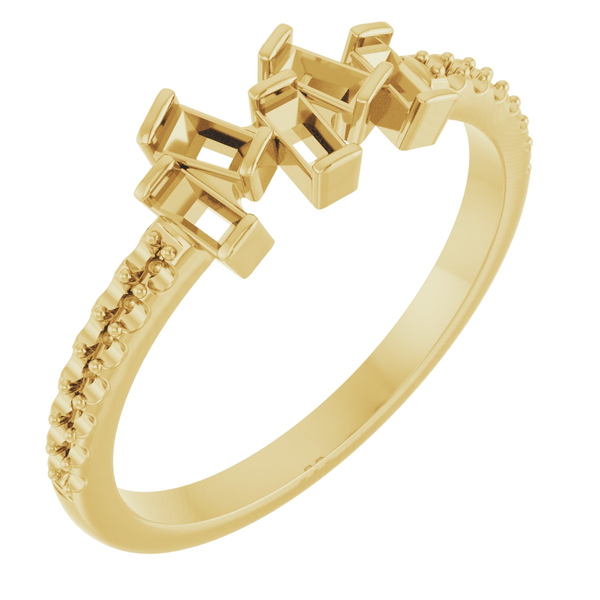 14K Yellow 1/3 CTW Diamond Scattered Ring