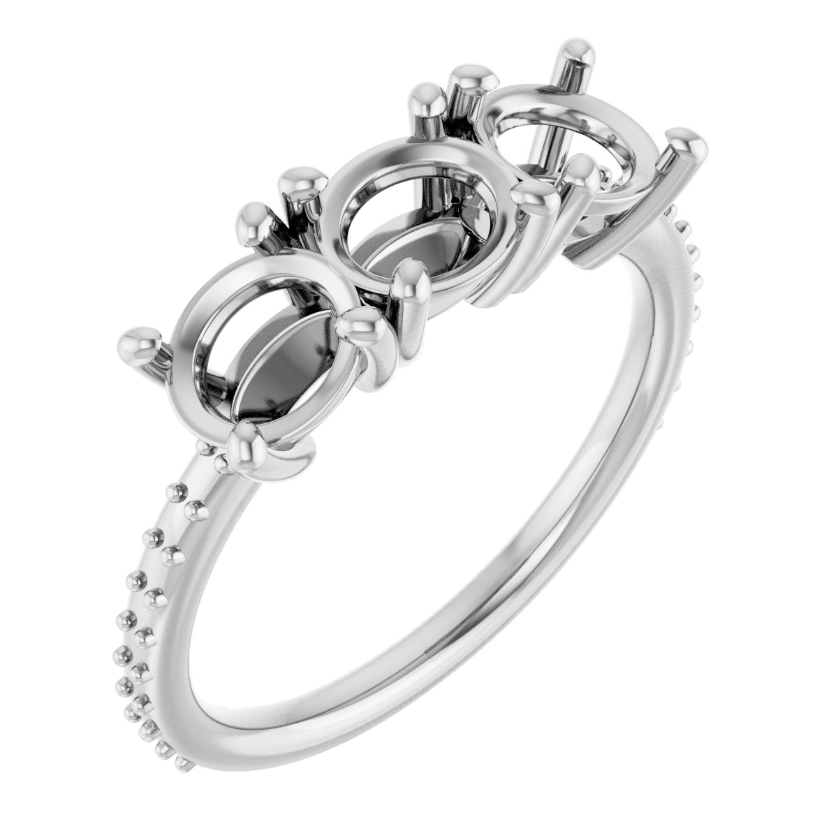 Three-Stone Anniversary Band