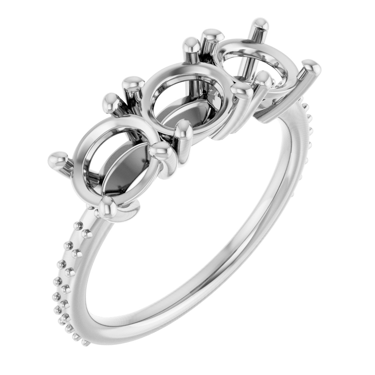 Three-Stone Anniversary Band