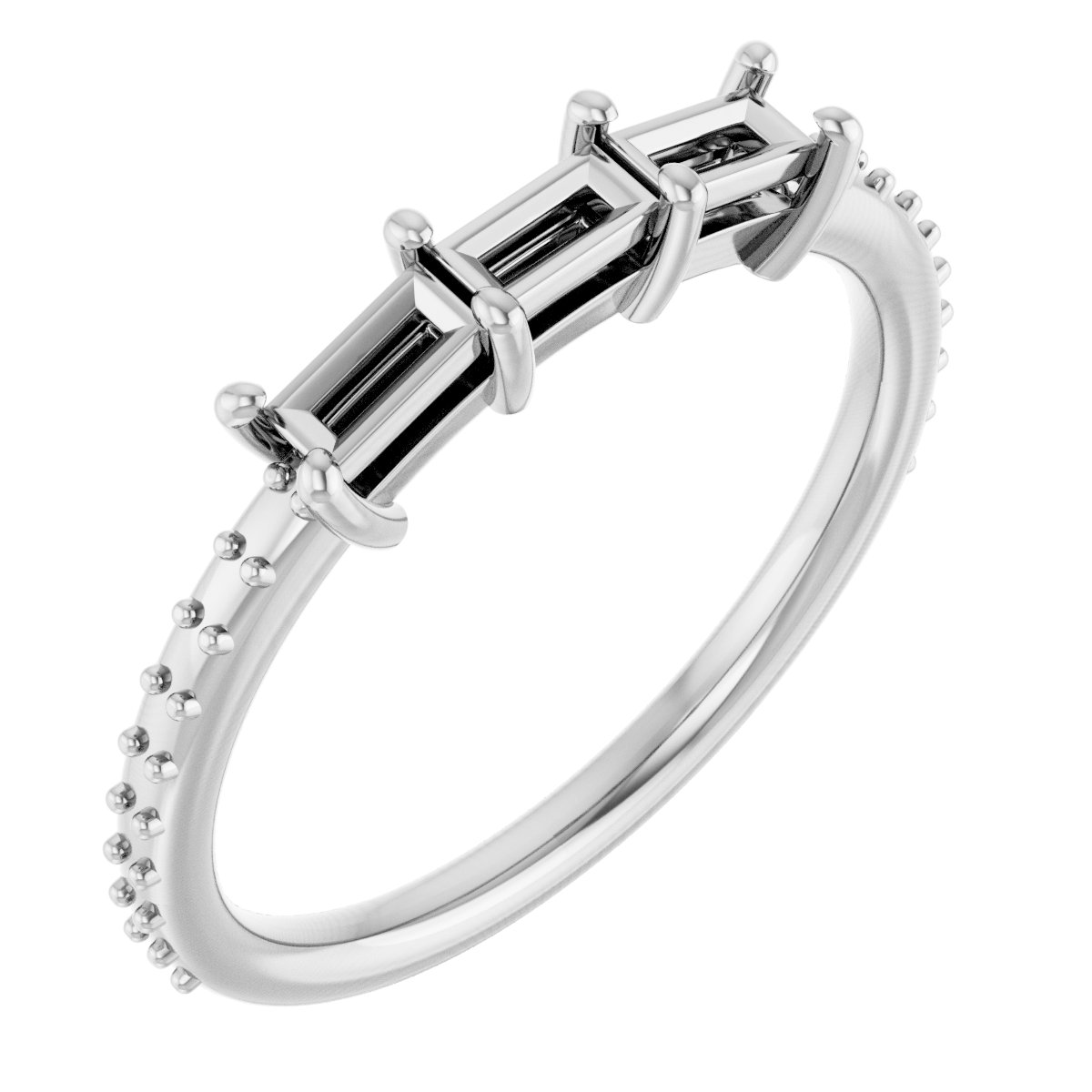 Three-Stone Anniversary Band