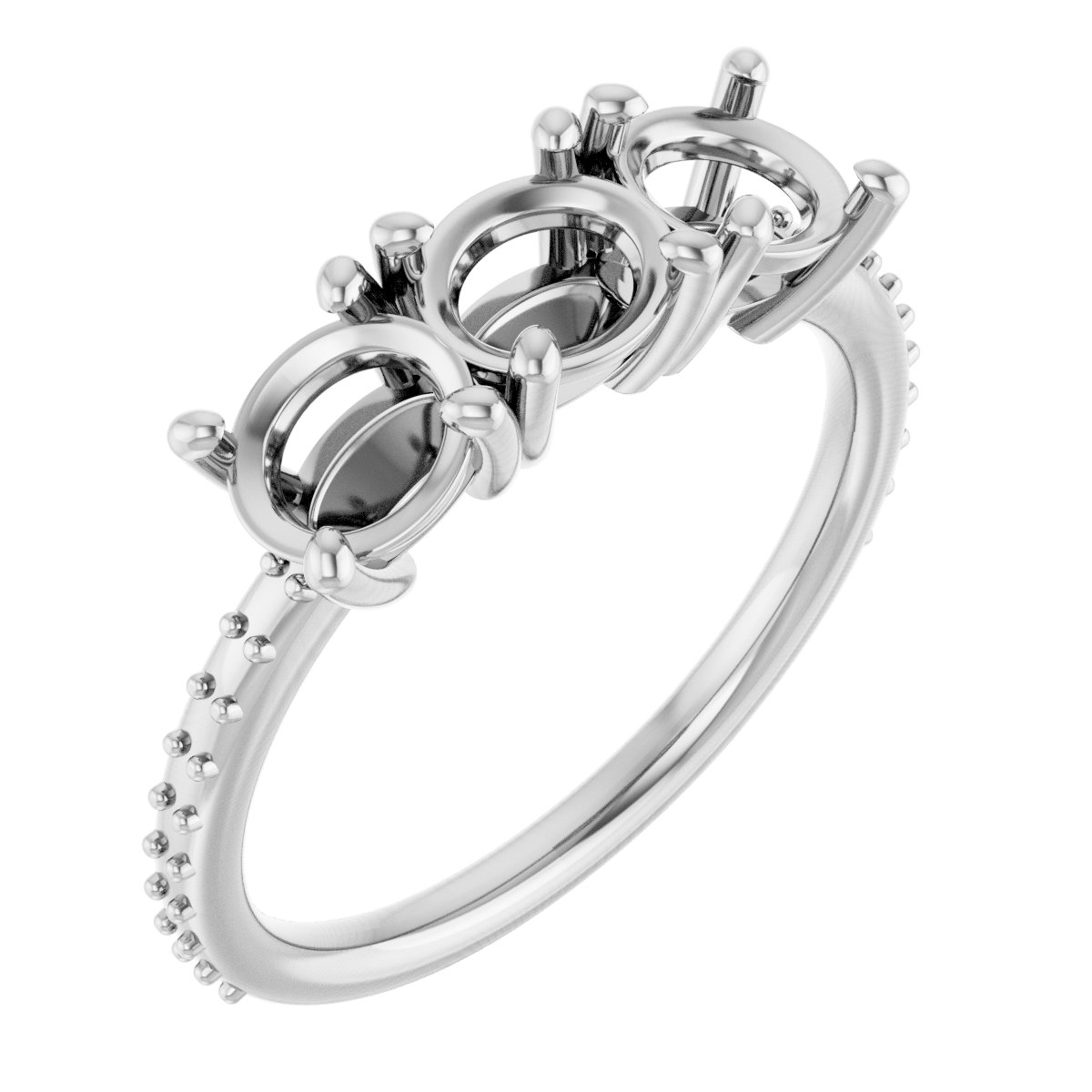 Three-Stone Anniversary Band
