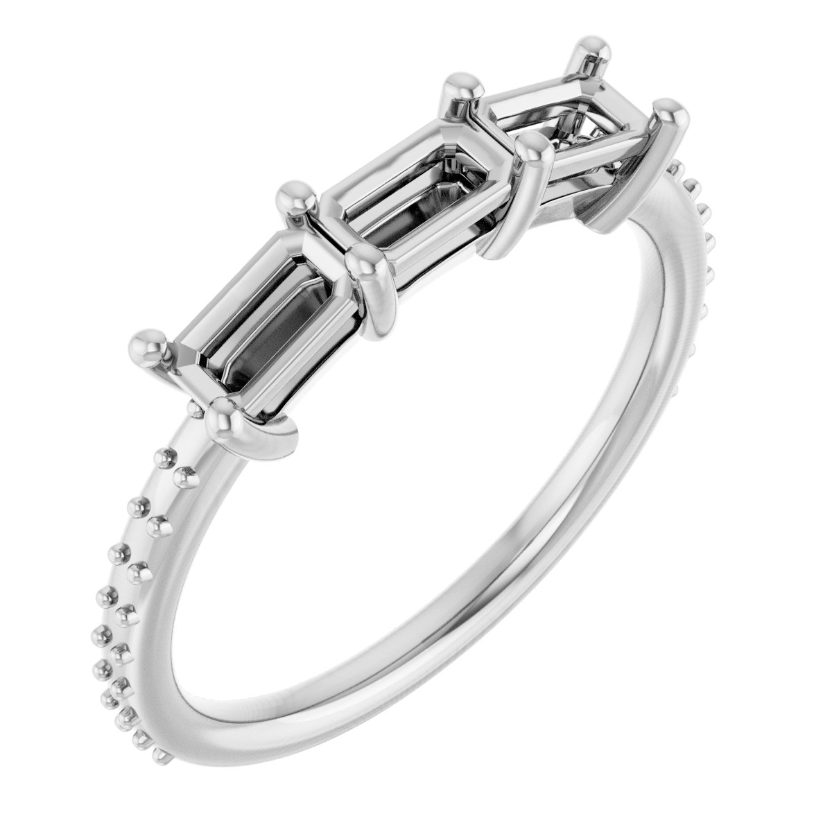 Three-Stone Anniversary Band