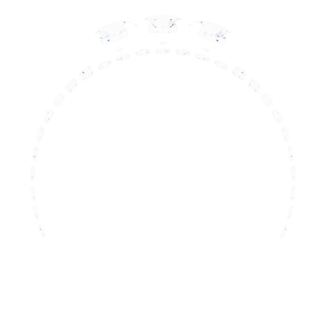 Alternative view of 7/8 CTW Lab-Grown Diamond Anniversary Band – 14K White Gold