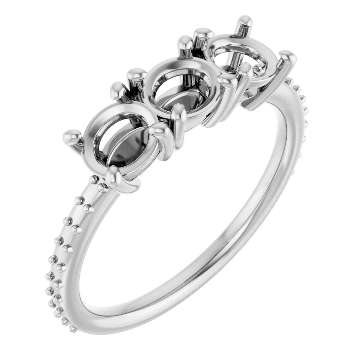 Three-Stone Anniversary Band