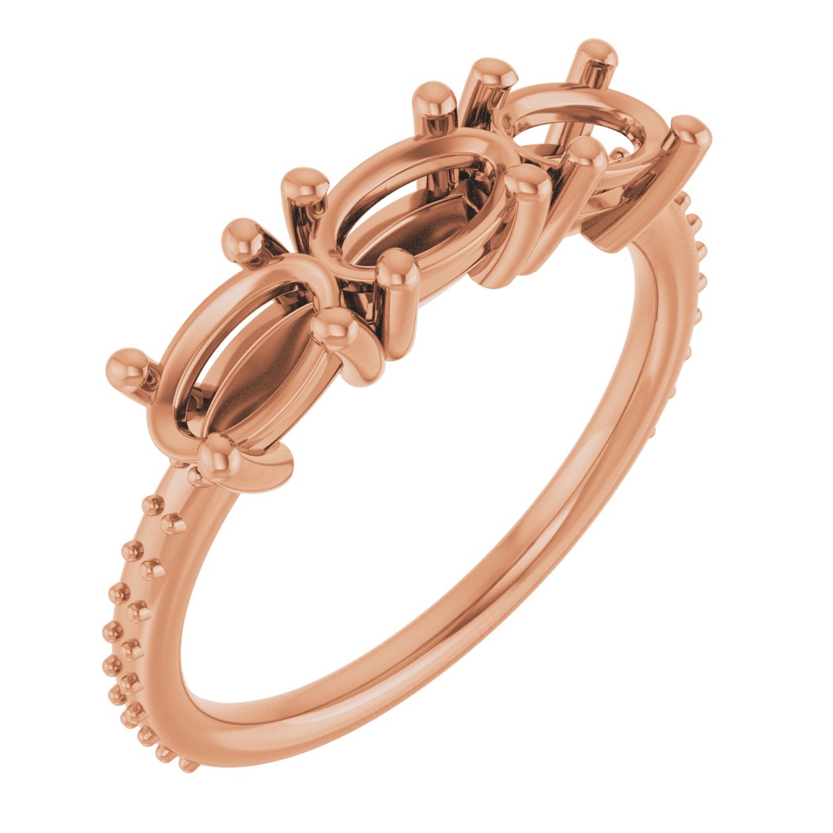 Three-Stone Anniversary Band