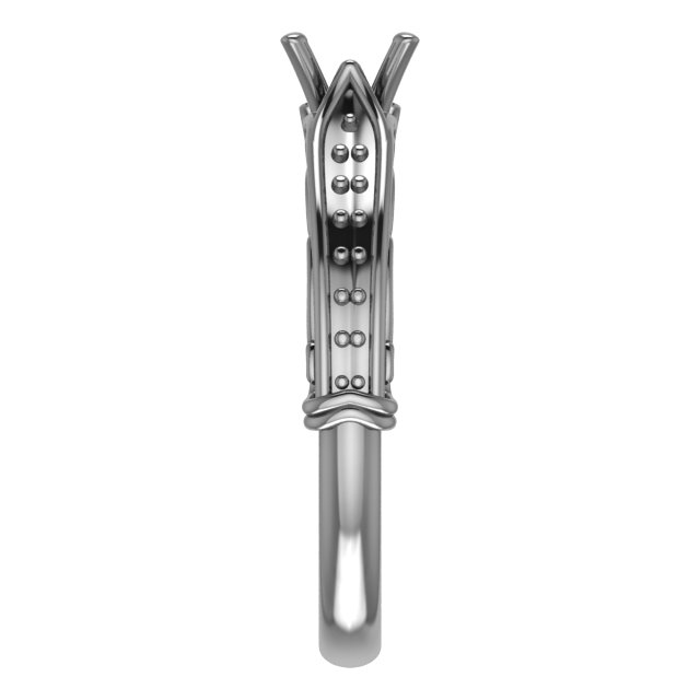 5.8 mm Round Engagement Ring Mounting view 4