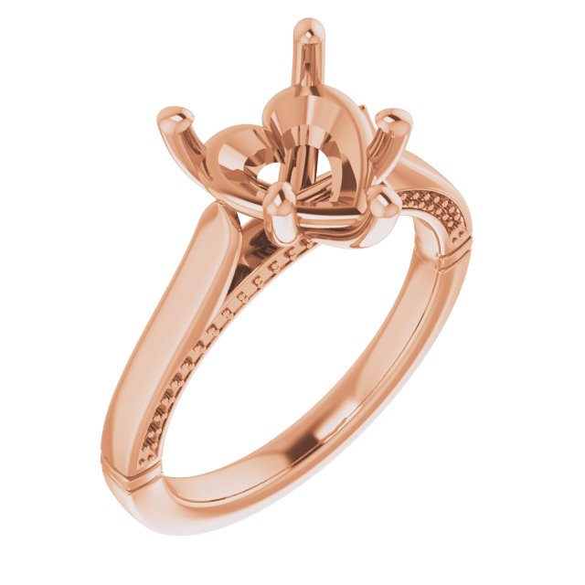 Accented Cathedral Engagement Ring