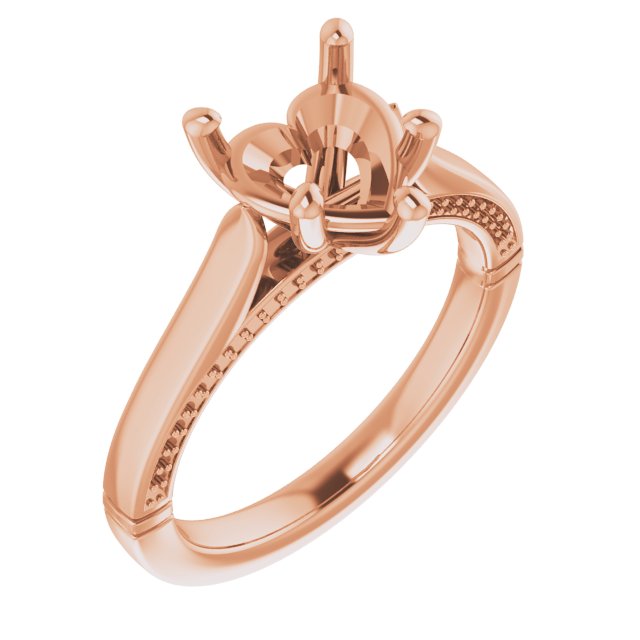 Accented Cathedral Engagement Ring