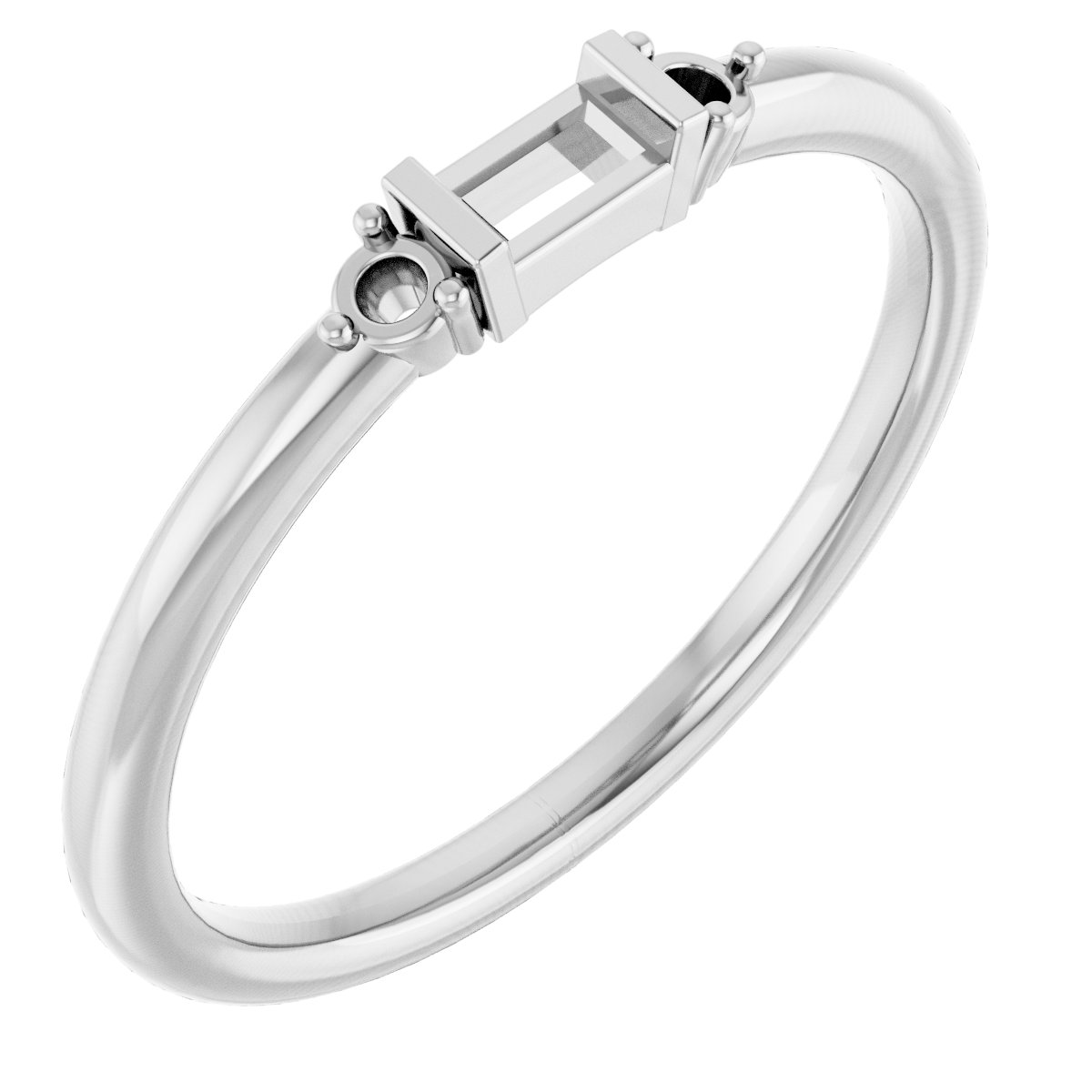 Platinum 1/8 CTW Diamond Stackable Ring