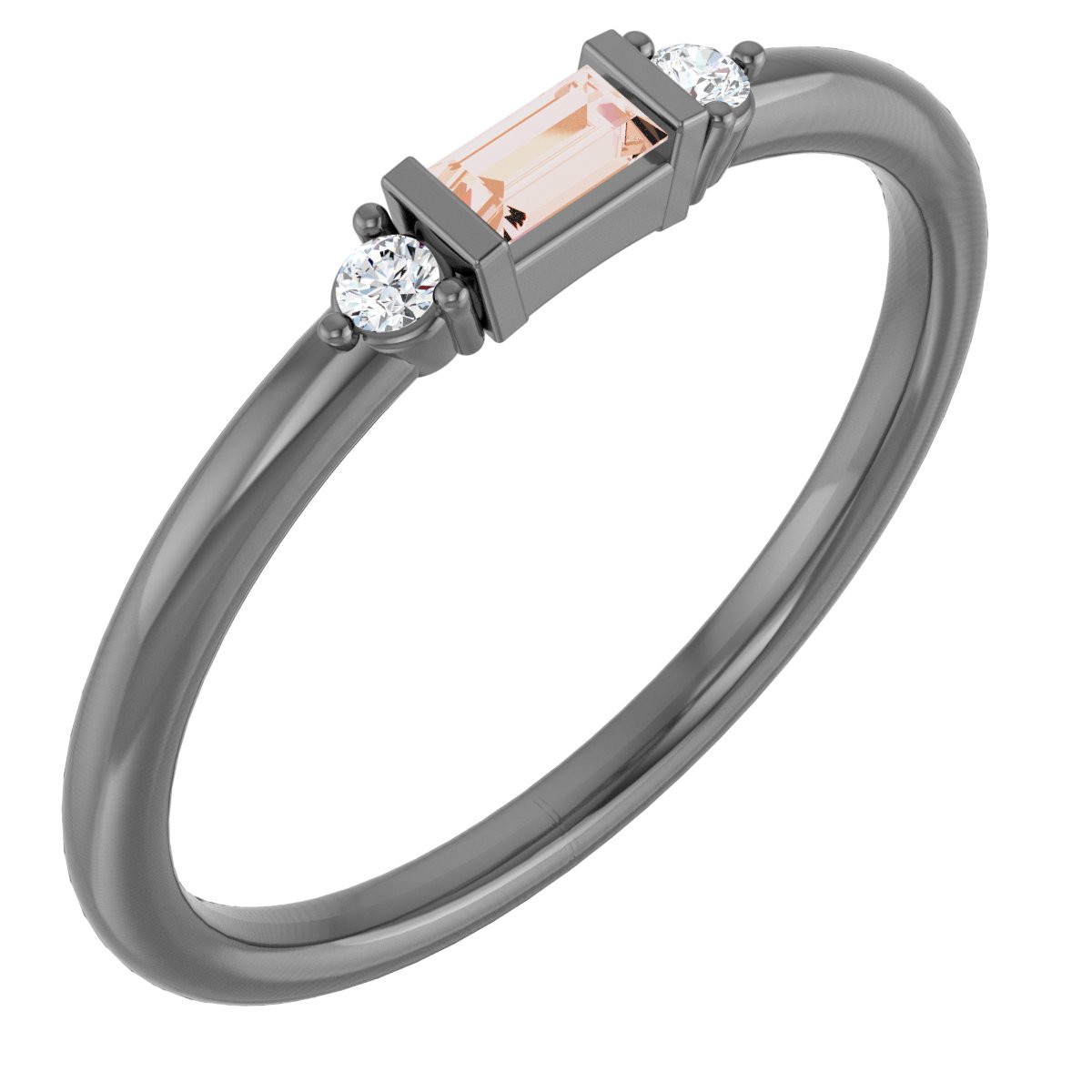 14K Rose 1/8 CTW Natural Diamond Stackable Ring