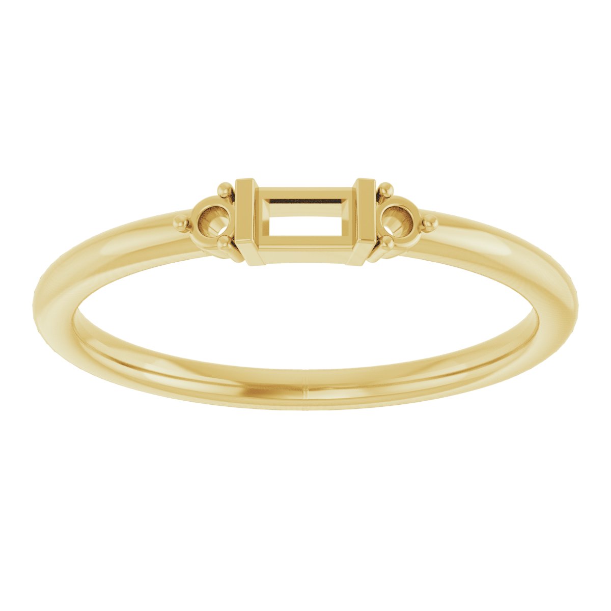 14K Yellow 1/8 CTW Diamond Stackable Ring