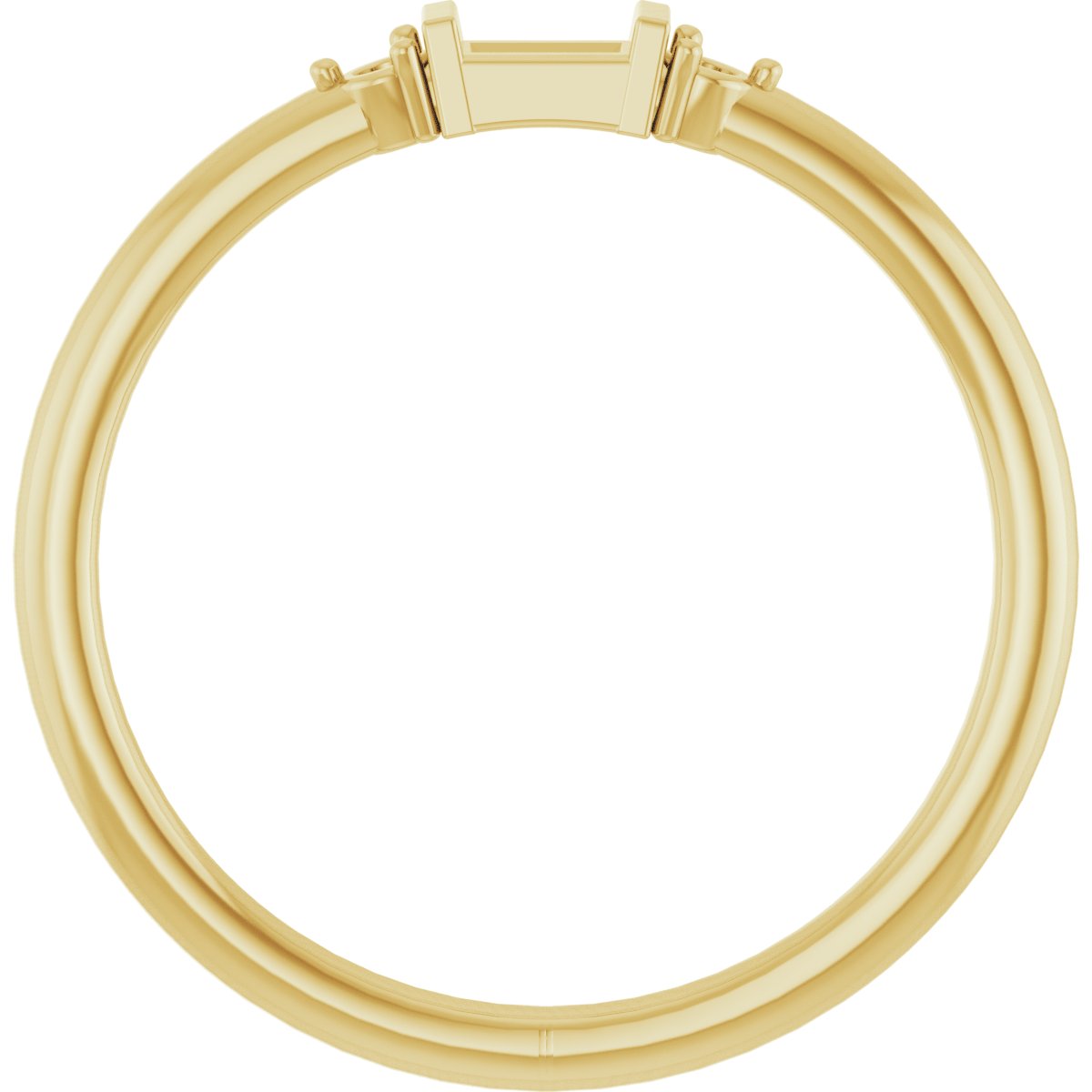 14K Yellow 1/8 CTW Diamond Stackable Ring