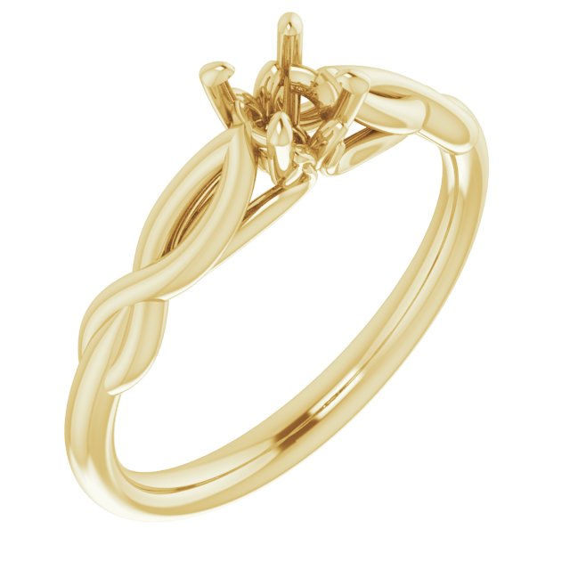 Solitaire Sculptural Engagement Ring