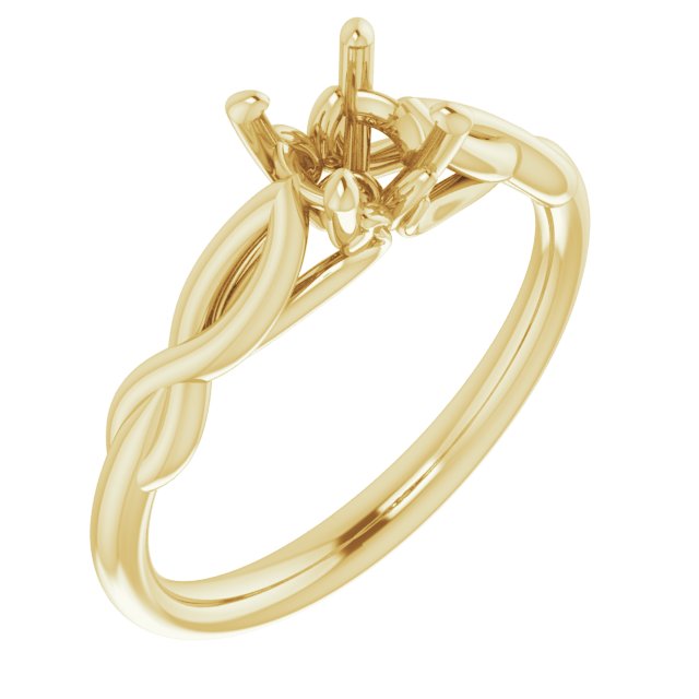 Solitaire Sculptural Engagement Ring