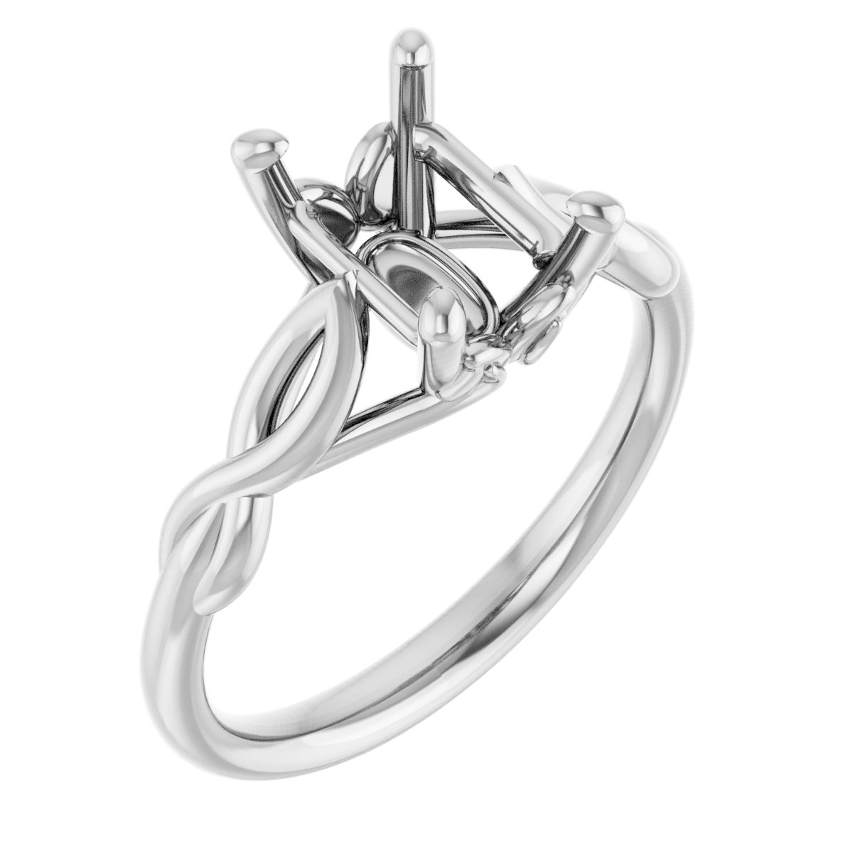 Solitaire Sculptural Engagement Ring