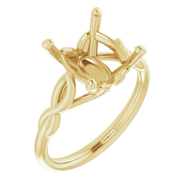 Solitaire Sculptural Engagement Ring