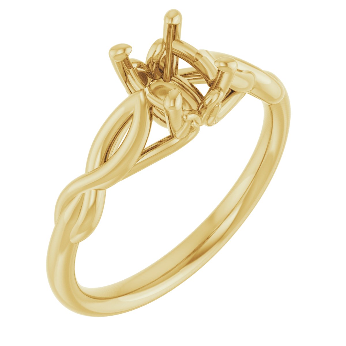 Solitaire Sculptural Engagement Ring