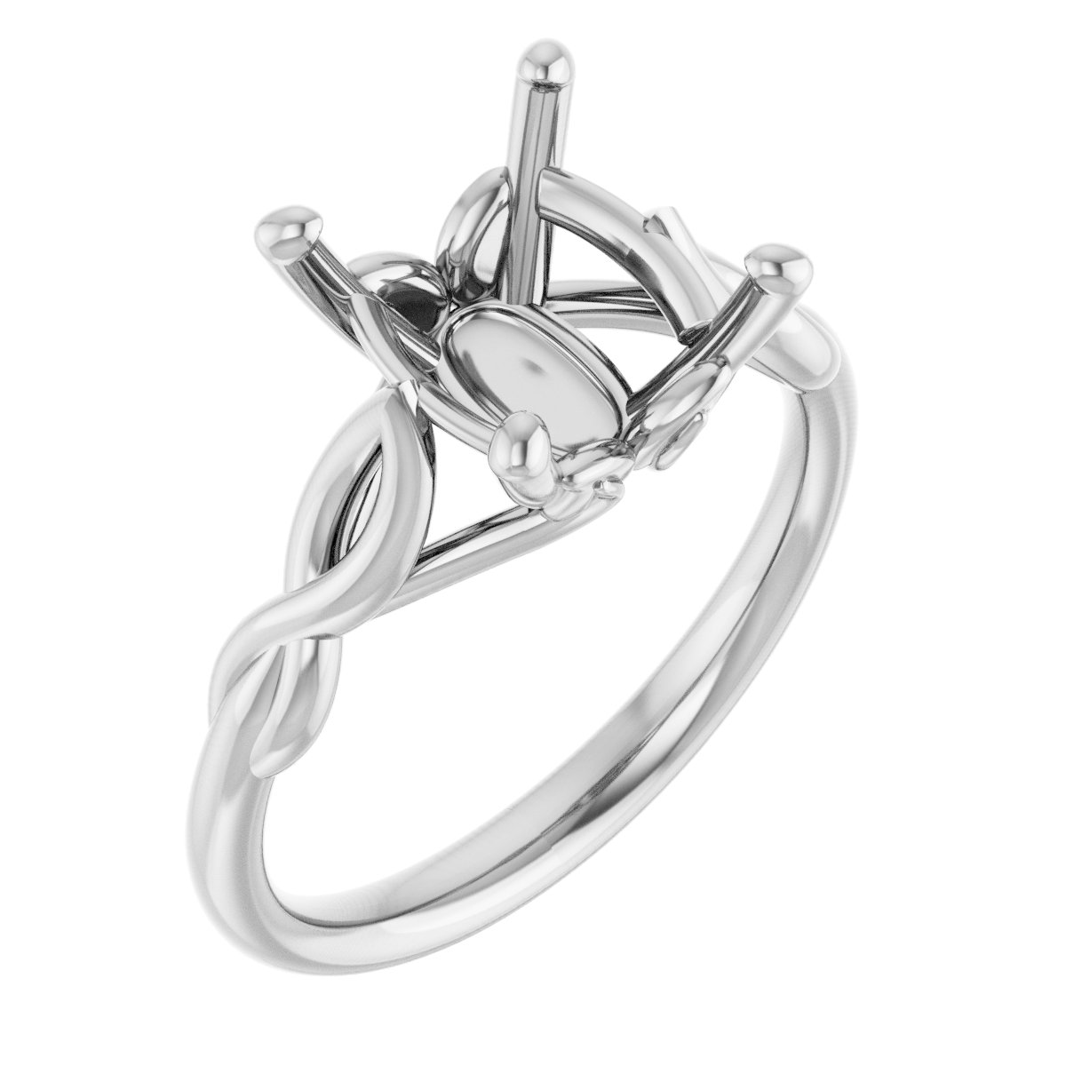 Solitaire Sculptural Engagement Ring