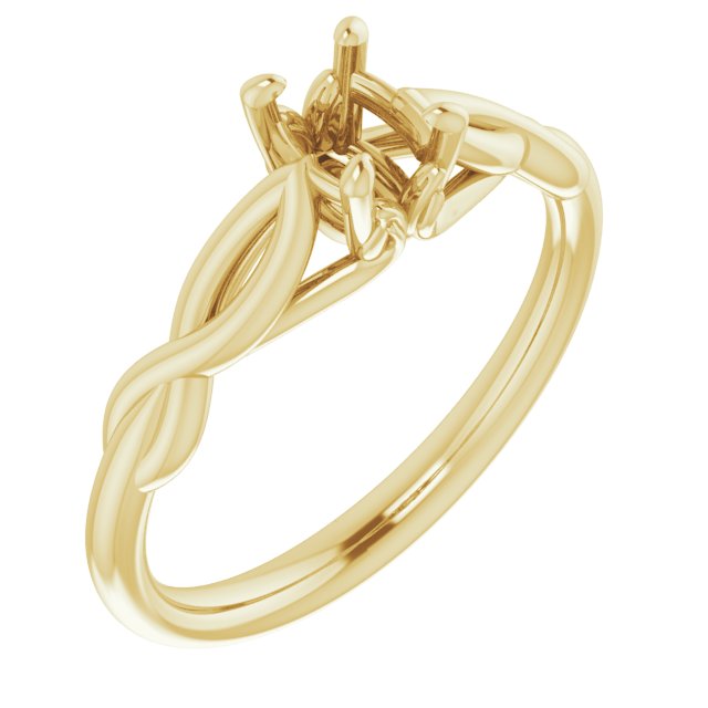 Solitaire Sculptural Engagement Ring